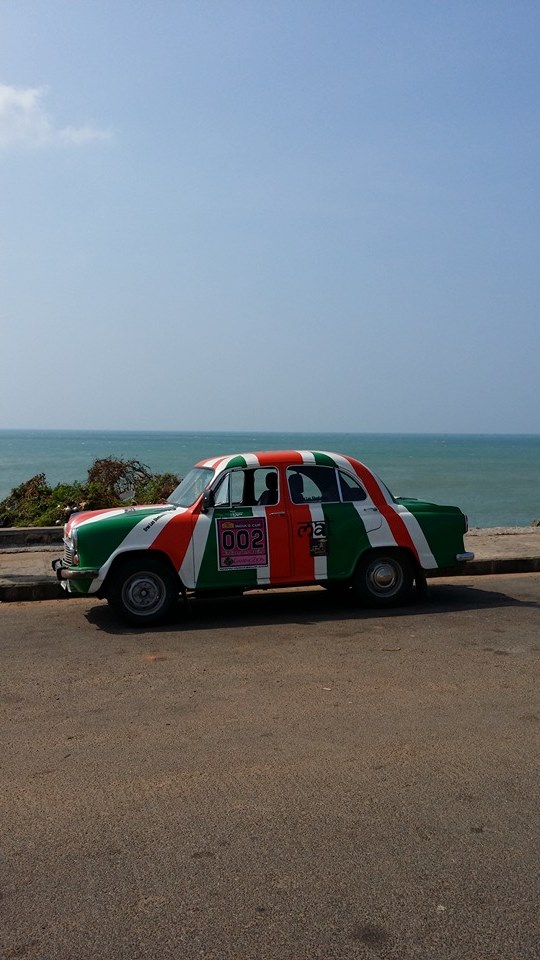 Hindipendent Racing at India's most southern point - photo by Mal Gudgeon.