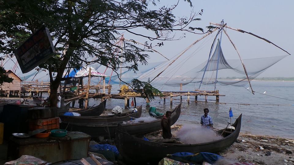 Chinese fishing nets in Kochi