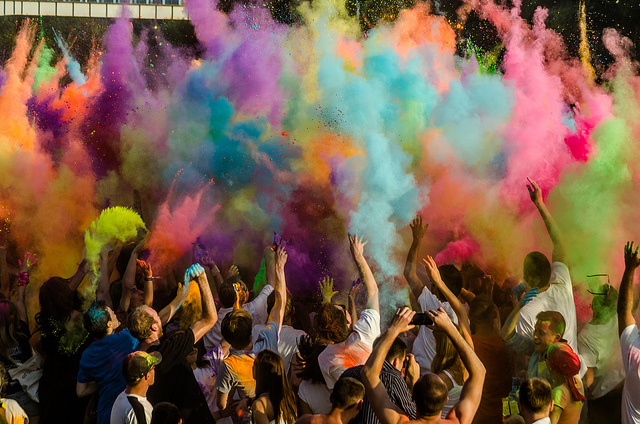 Color Balloons Exploding. Photo Credit: Maciek Lulko